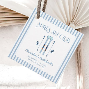 Étiquettes Cadeau Fête de Fille d'Après-Ski d'Hiver