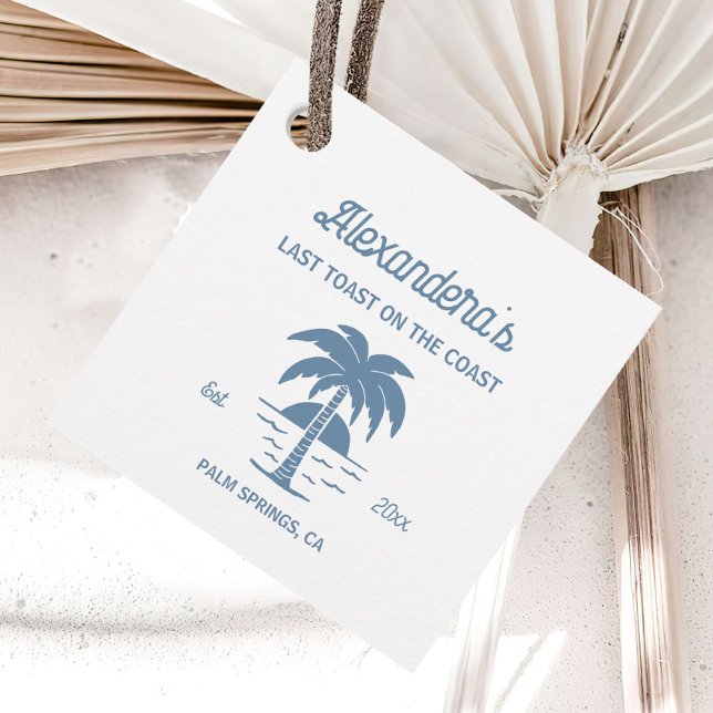 Étiquettes Cadeau Fête de Fille en Bord de Mer (Créateur téléchargé)