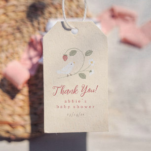 Étiquettes-cadeau Fête de la Nidification Fête Prénatale Strawberry 