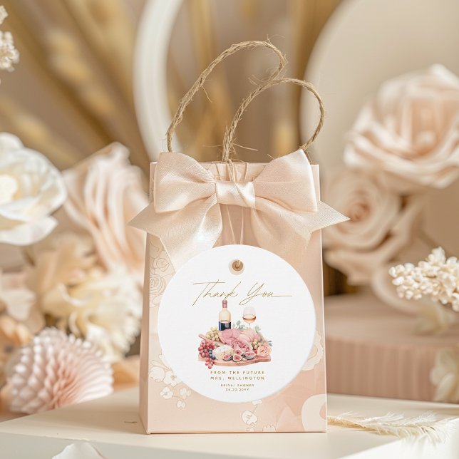 Étiquettes Cadeau Fête de Mariage avec Planche de Charcuterie (Créateur téléchargé)
