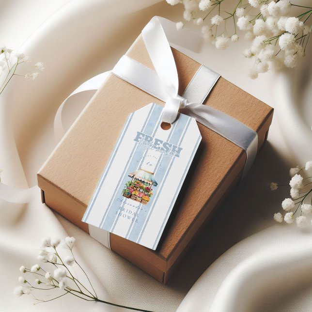 Étiquettes-cadeau Fête de mariage pour les fiançailles de Blue She's (Créateur téléchargé)
