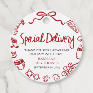 Étiquettes Cadeau Fête de naissance italienne Special Delivery dessi