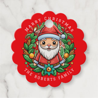 Étiquettes Cadeau Fête de Noël des elfes magiques