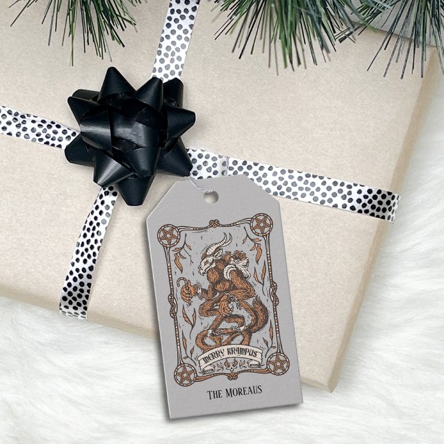 Étiquettes-cadeau Fête de Noël Krampus (Créateur téléchargé)