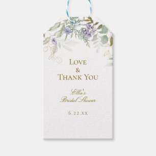 Étiquettes-cadeau Fête des mariées Mariage chic Watercolor