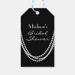 Étiquettes-cadeau Fête des mariées Pearl des années 1920