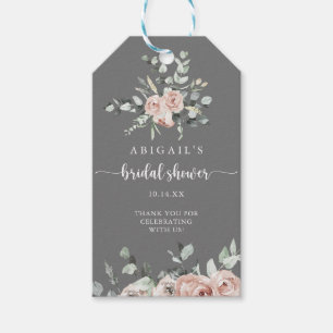 Étiquettes-cadeau Fête des mariées rose rose rose rose rose classiqu