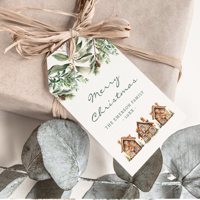 Étiquettes-cadeau Fêtes au pain d'épices (Gingerbread Holiday Gift Tags
)