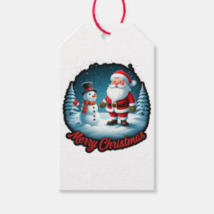 Étiquettes-cadeau "Fêtes Frosty : Noël Wonderland Fashion"