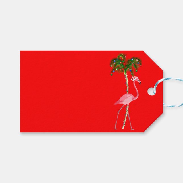 Étiquettes-cadeau Feu de Christmas (Devant (Horizontal))