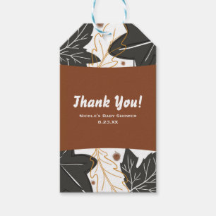Étiquettes-cadeau Feuilles d'automne fantaisistes et glands Favor