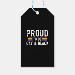 Étiquettes-cadeau Fier d'être gay et Mois de la fierté noire 2025