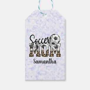 Étiquettes-cadeau Fier Soccer Maman - Champion de Sideline
