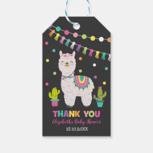 Étiquettes-cadeau Fiesta Llama Baby shower Fête d'Anniversaire Faveu