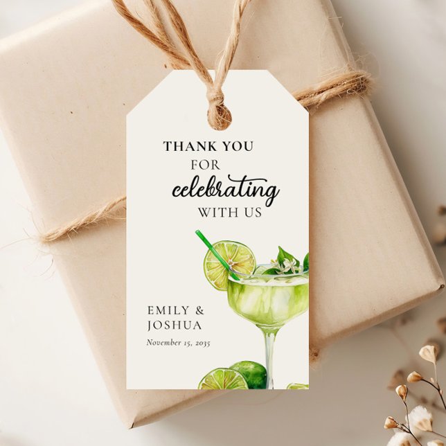 Étiquettes-cadeau Fiesta Margarita Couples Douche (Créateur téléchargé)