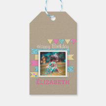 Fille Anniversaire Rose, Jaune Et Bleu