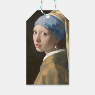 Étiquettes-cadeau Fille avec une oreille perle