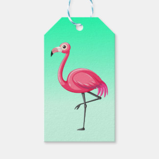 Étiquettes-cadeau Flamant dans un style cartoon-23654
