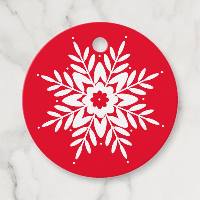 Étiquettes Cadeau Flèche blanche rouge (Devant)