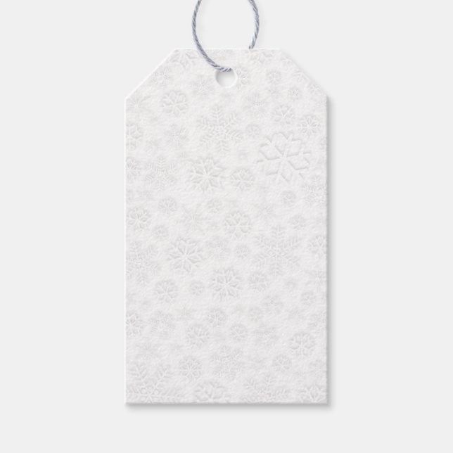 Étiquettes-cadeau Flèches blanches (Devant)