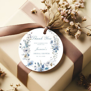Étiquettes Cadeau Fleur Quelque chose de bleu avant que je fasse Bab