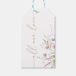 Étiquettes-cadeau Fleur sauvage Meadow Baby shower Merci Tags cadeau
