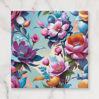 Étiquettes Cadeau Fleurs