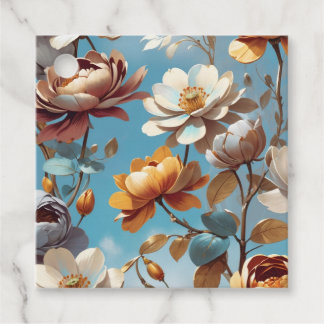 Étiquettes Cadeau Fleurs