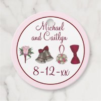 Fleurs de cloches de mariage noeud papillon bouque
