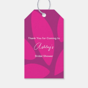Étiquettes-cadeau Fleurs de Pétale de Fleur Mod Botanique Fuchsia po