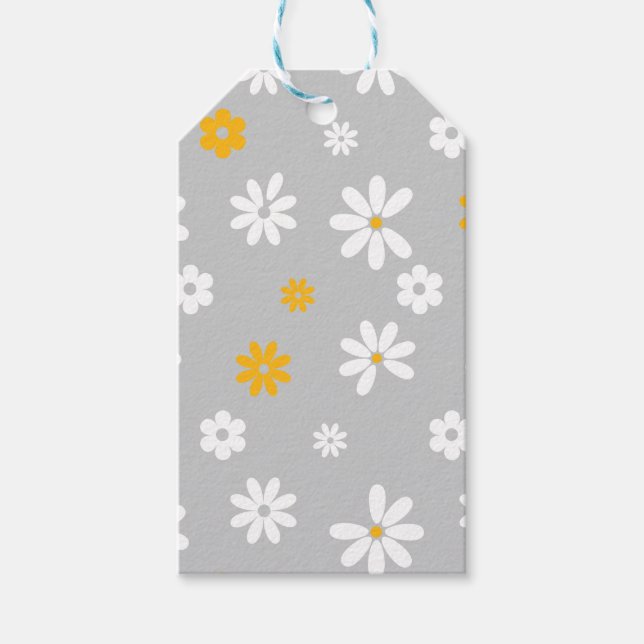 Étiquettes-cadeau Fleurs et pétales 16 (Devant)