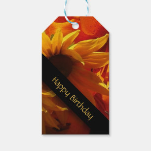 Étiquettes-cadeau Fleurs fraîches cuites Anniversaire