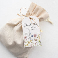 Fleurs sauvages aquarelle Boho Remerciement floral