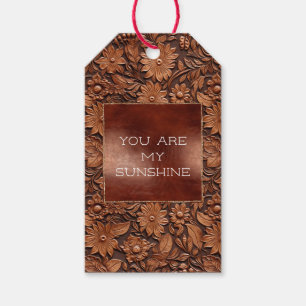 Étiquettes-cadeau Floral Boho Brown