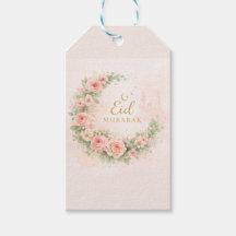 Floral Eid Mubarak – Cadeau Islamique Rose Pâle