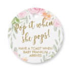 Floral et Parties scintillant d'or Pop It When She