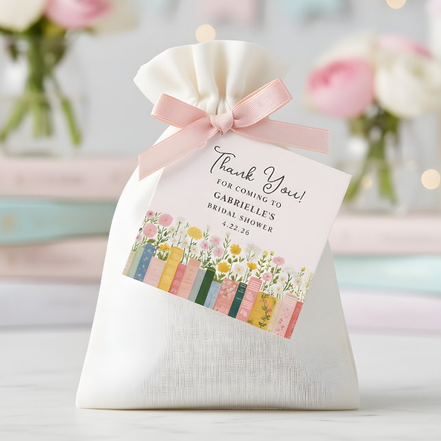 Étiquettes Cadeau Floral Storybook Sa Prochaine Fête des mariées Cha (Créateur téléchargé)
