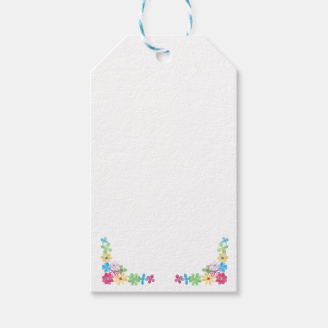Étiquettes-cadeau Flore moderne bijoux personnalisés Afficher les ét (Devant)