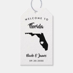 Étiquettes-cadeau Floride Mariage Welcome Bag,