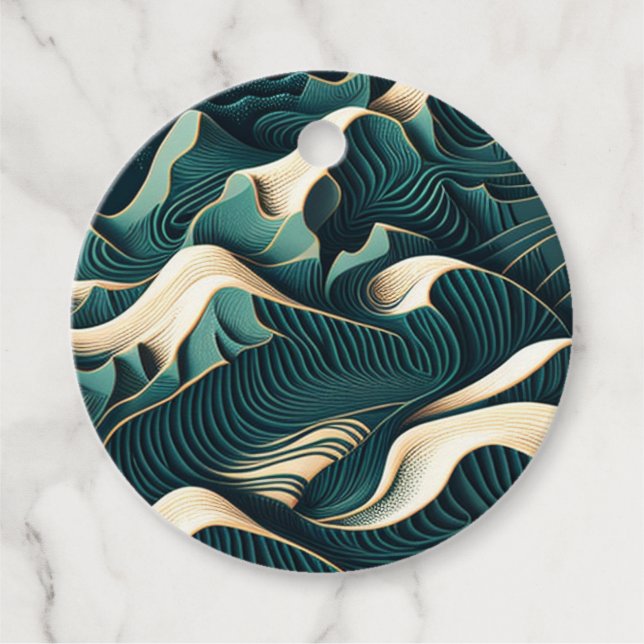 Étiquettes Cadeau Flowing harmony (Devant)