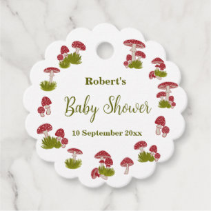 Étiquettes Cadeau Fly Mushrooms Goblincore Garden Baby shower cadeau