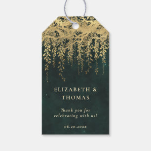 Étiquettes-cadeau Forêt enchantée Magique Vine d'or Élégant Mariage