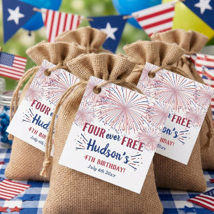 Étiquettes Cadeau Four Ever Free ! Fête du 14 juillet Anniversaire 4
