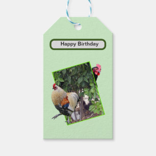 Étiquettes-cadeau **"Fowl Play : Cachet de poulet en 3D"**
