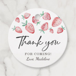 Étiquettes Cadeau Fraise Faveur Tags Anniversaire Berry Beaucoup suc