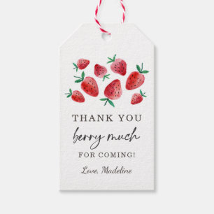 Étiquettes-cadeau Fraise Faveur Tags Anniversaire Berry Beaucoup suc