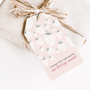Étiquettes-cadeau Fraise Fields Berry Sweet Girl Favoriser Tags