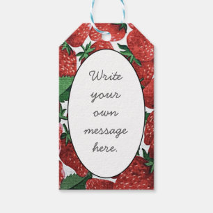Étiquettes-cadeau Fraises et crème