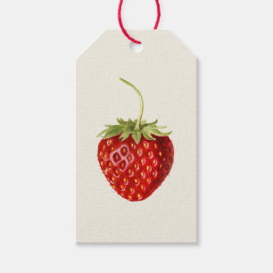 Étiquettes-cadeau Framboise rouge sucrée (par Louis C.C. Krieger)