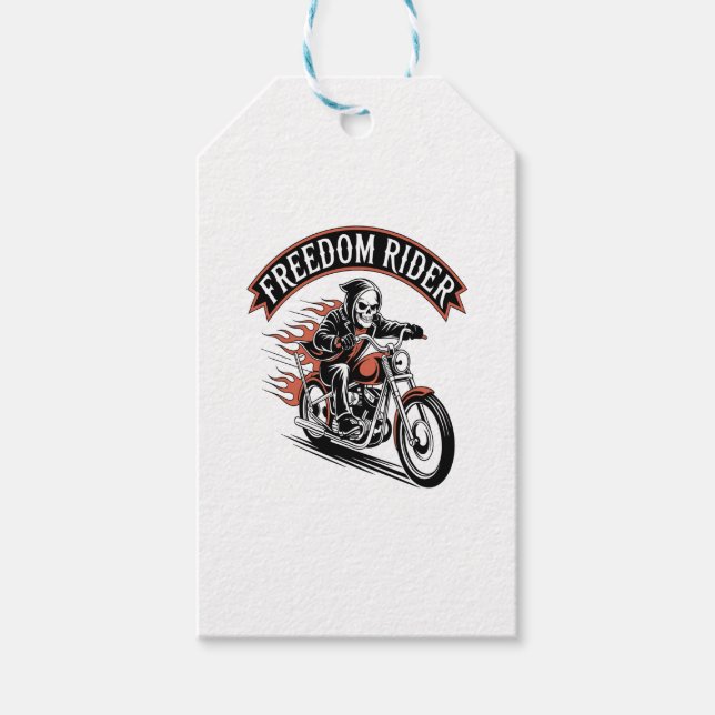 Étiquettes-cadeau FreeDom Rider Biker (Devant)